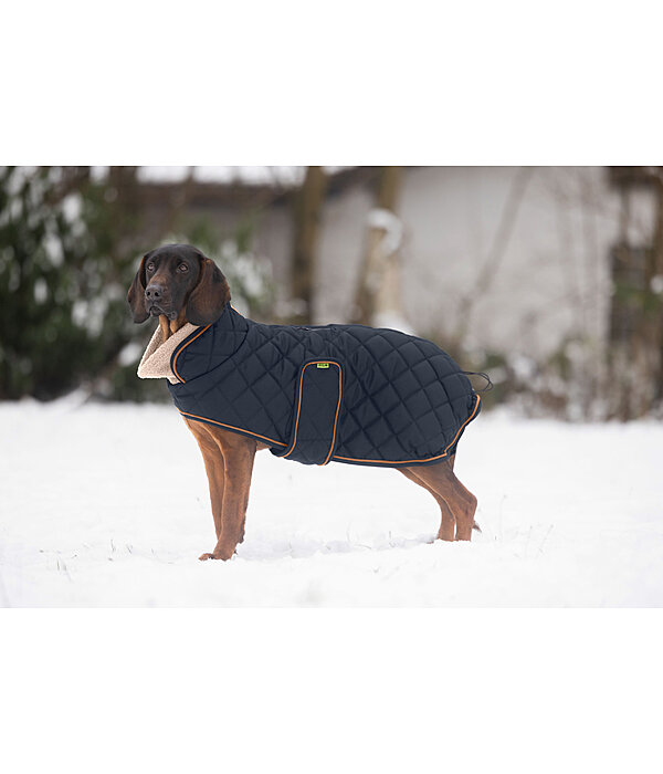 Quilted Dog Coat with Teddy Fleece Lining Holly