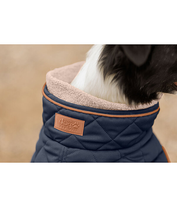 Quilted Dog Coat with Teddy Fleece Lining Holly