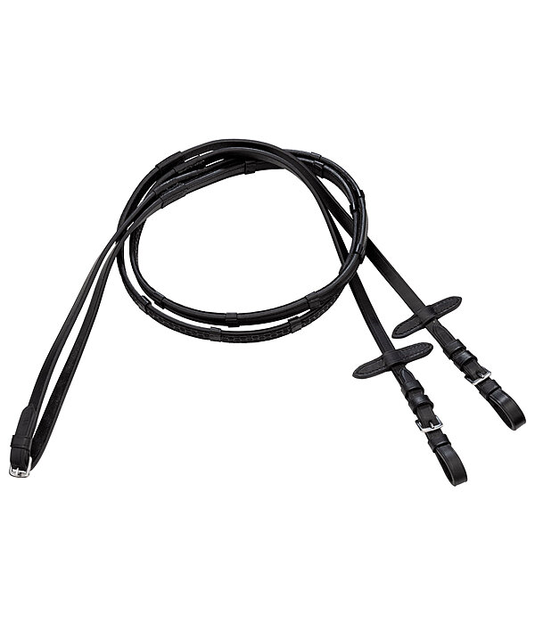 Leather Reins Silicone Grip