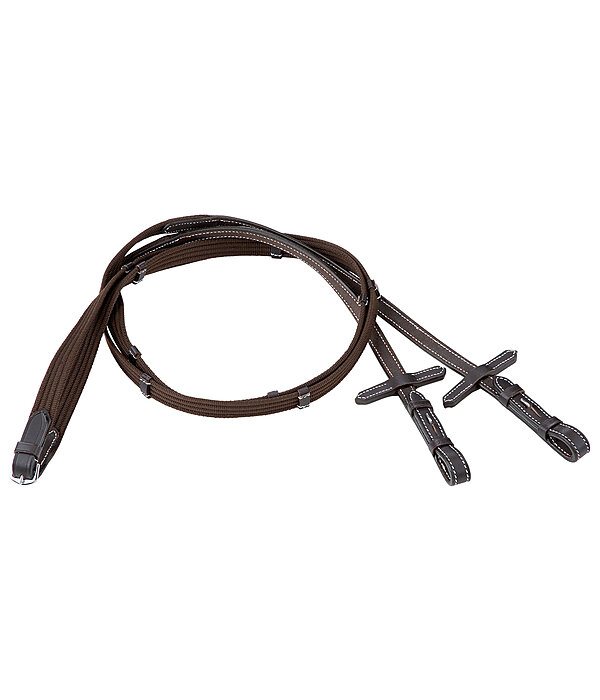 Oiled Leather Web Reins Stitch