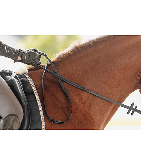 Rubber Reins with Leather Stops