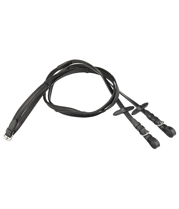 Oiled Calfskin Soft Leather Reins with Leather Stops