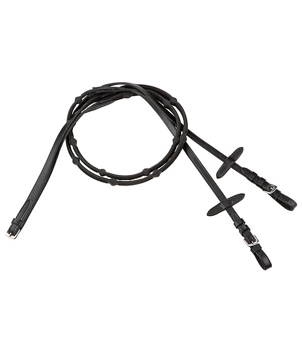 Anti-Slip Leather Rubber Reins with Soft-Stops