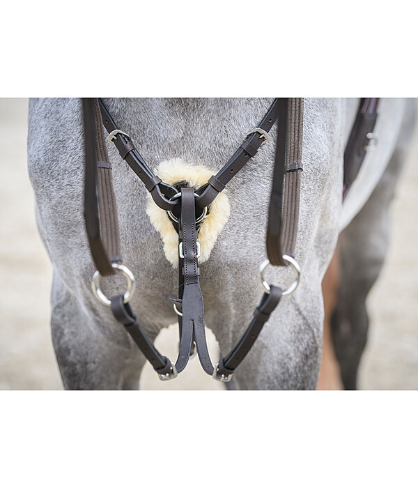 Elastic Sheepskin Breastplate Quick Fit