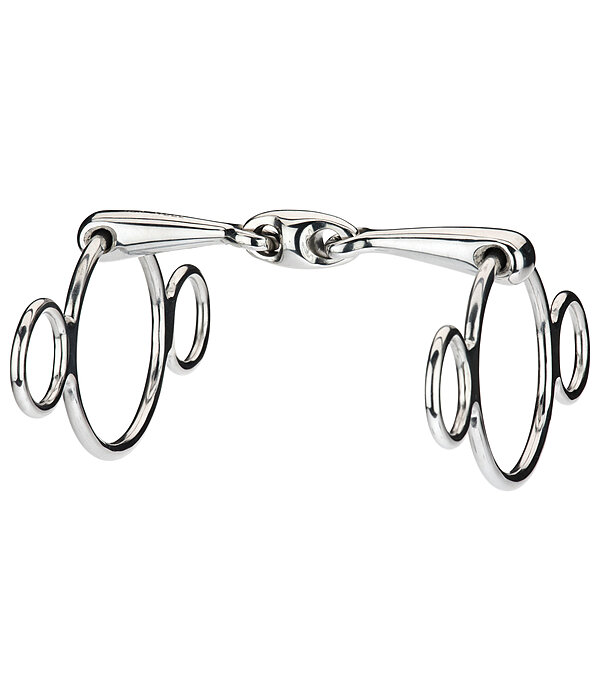 3-Ring Snaffle Double-Jointed