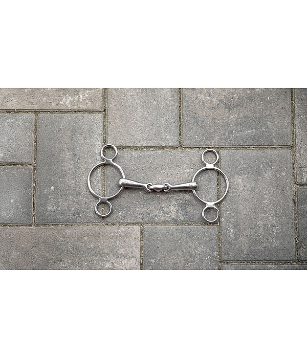 3-Ring Snaffle Double-Jointed