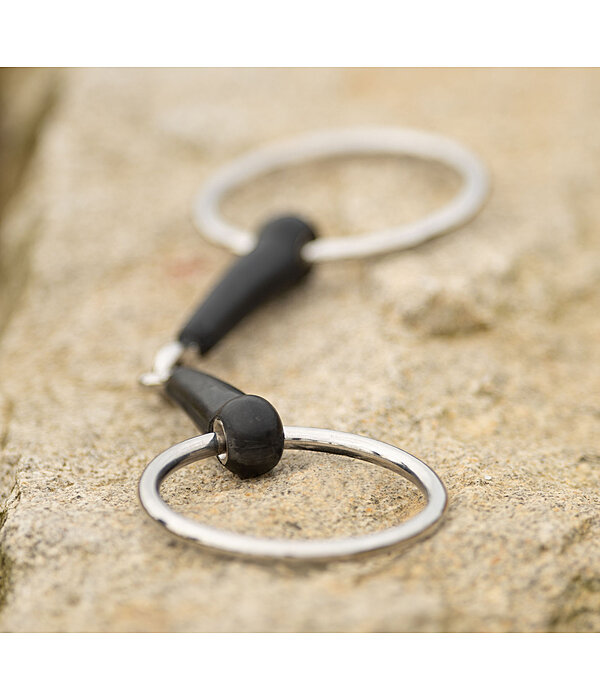 Rubber Loose Ring Snaffle Bit, Single-Jointed