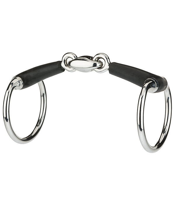 Rubber Eggbutt Snaffle Bit Double-Jointed