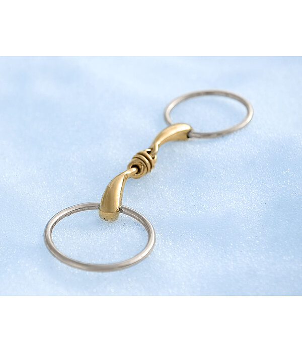 Loose Ring Snaffle Bit, Anatomical Roller, Double Jointed