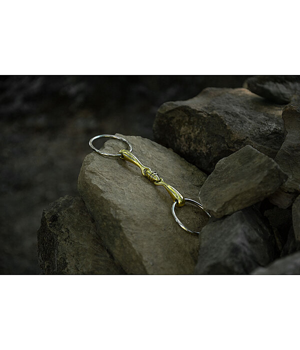 Loose Ring Snaffle Bit, Anatomical Roller, Double Jointed