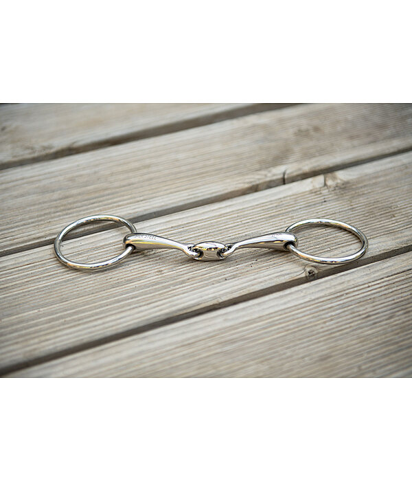 Snaffle Bit, Double-jointed with Lock-Up 14mm
