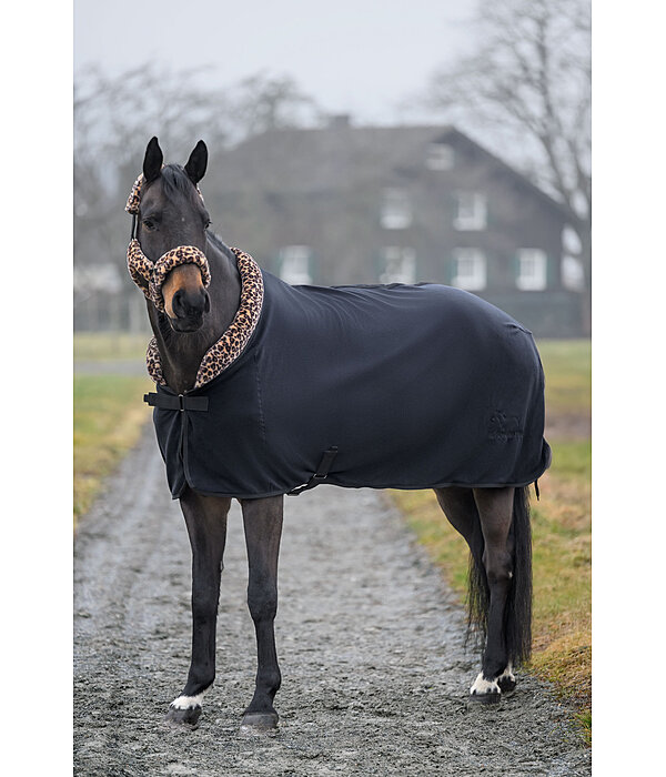 Fleece Rug with Teddy Fleece Collar Leo