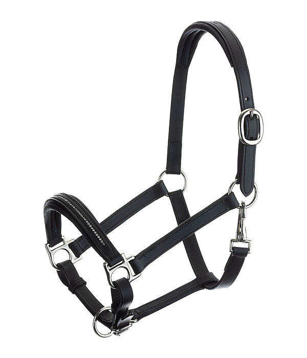 Foal and Shetland Pony Leather Headcollar Selina with Rhinestones