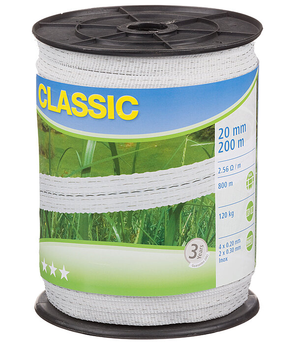 Electric Fence Tape Classic, 200m / 20mm