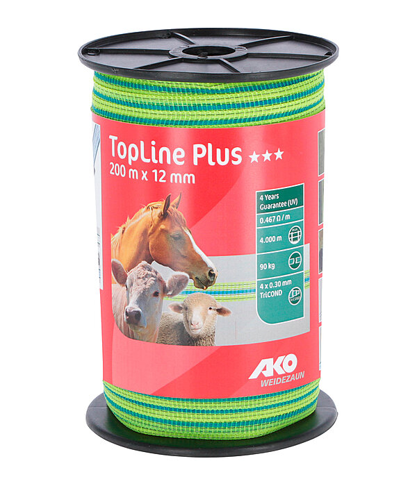 Electric Fence Tape TopLine Plus 200m/12mm
