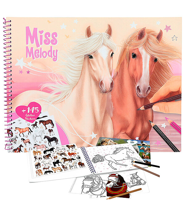 Miss Melody Horses Colouring Book