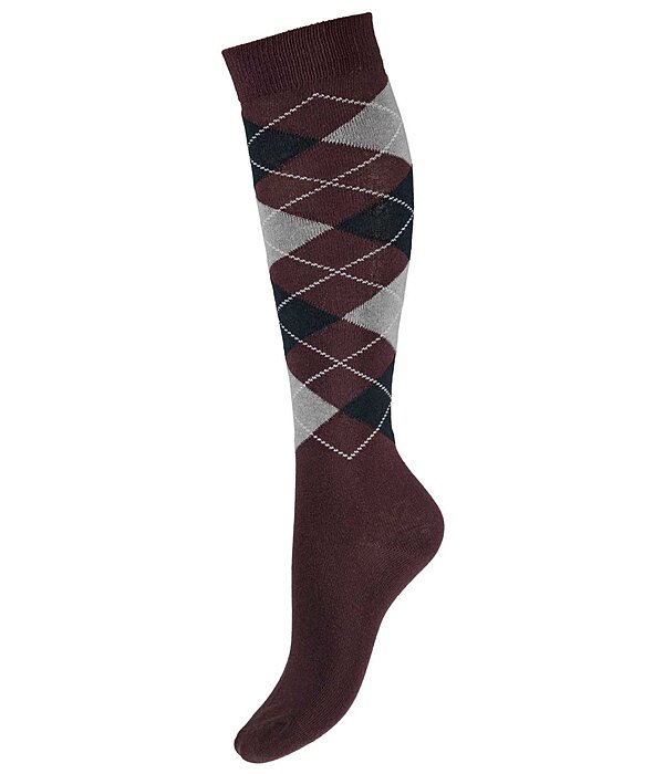 Argyle Knee High Socks