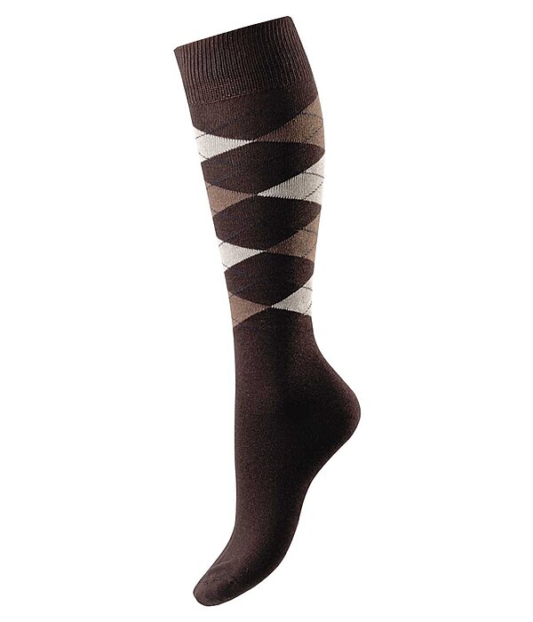 Argyle Knee High Socks