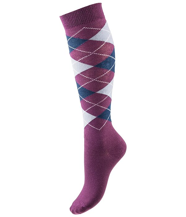Argyle Knee High Socks