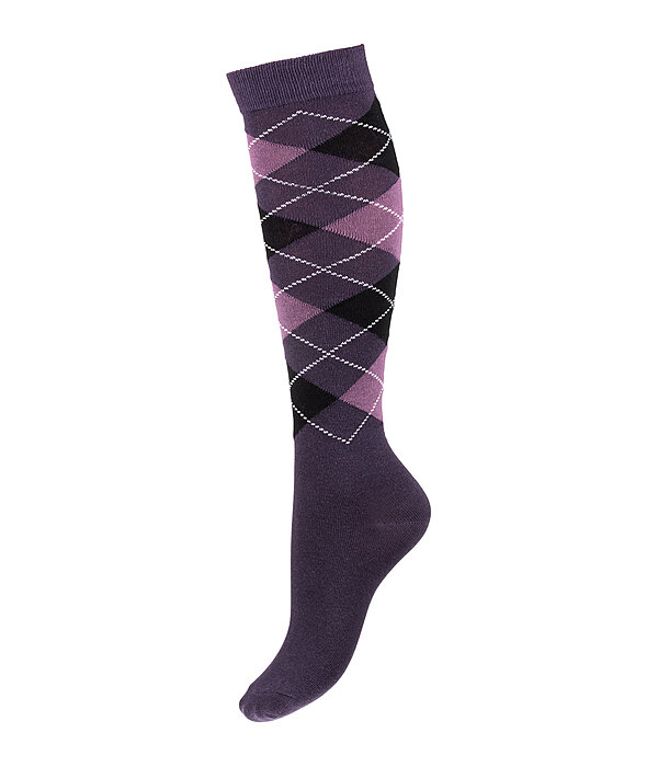 Argyle Knee High Socks