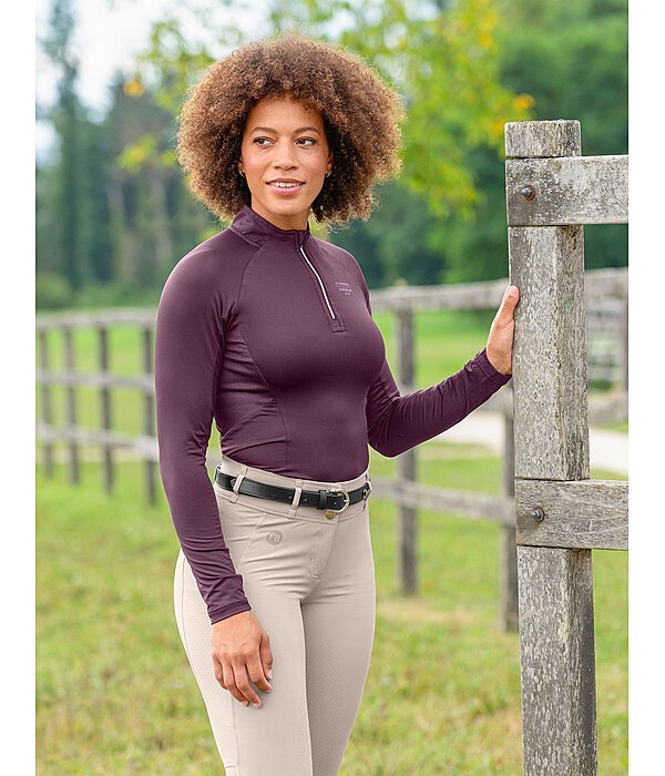 Zip Functional Long Sleeve Shirt Sofie