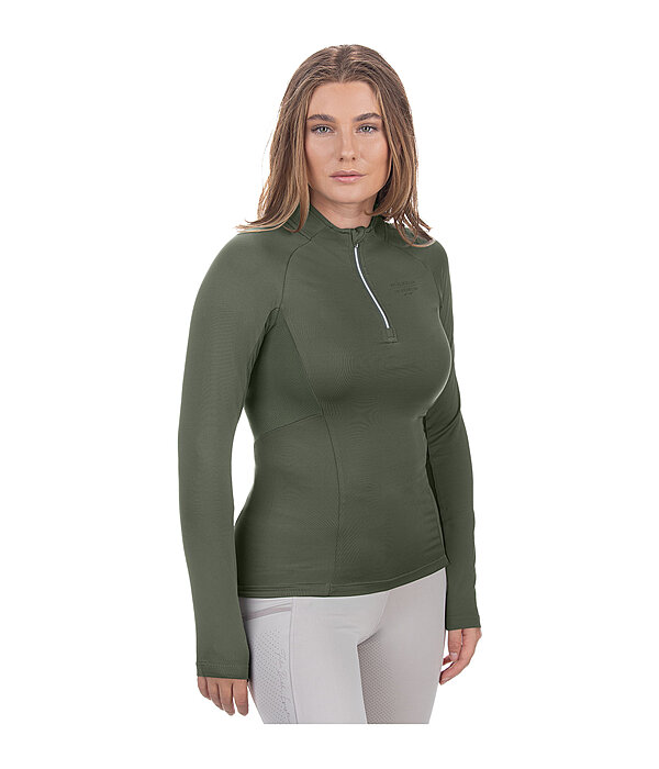 Zip Functional Long Sleeve Shirt Sofie