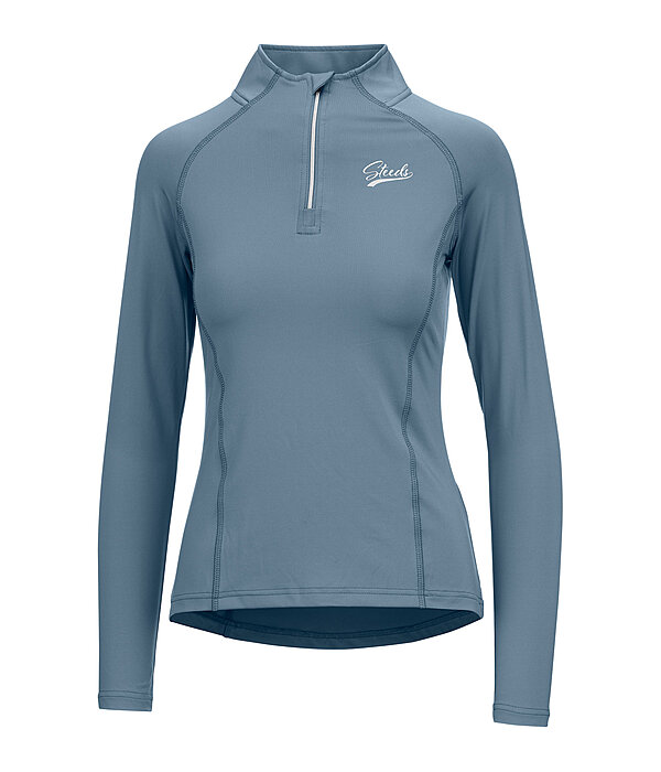 Zip Functional Long Sleeve Shirt Lea