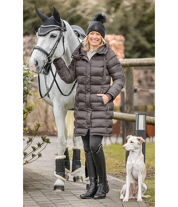 Hooded Quilted Riding Coat Minou