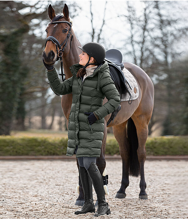 Hooded Quilted Riding Coat Minou