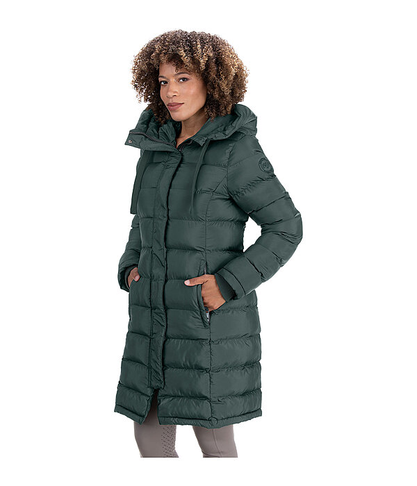 Hooded Quilted Riding Coat Minou