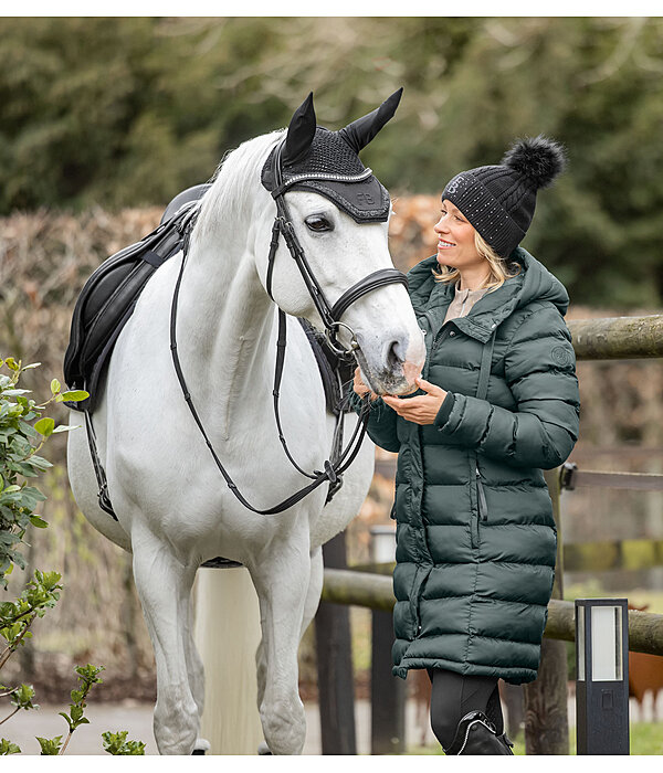 Hooded Quilted Riding Coat Minou