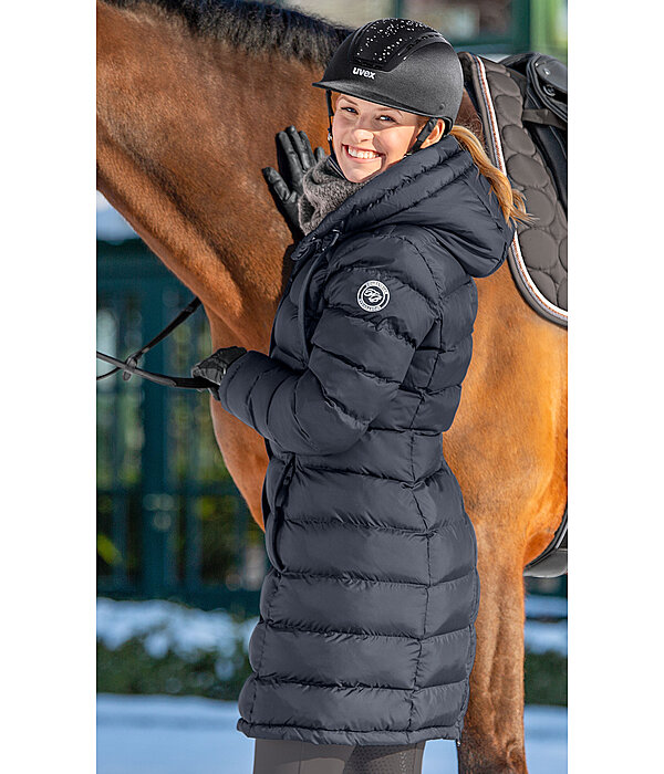 Hooded Quilted Riding Coat Minou