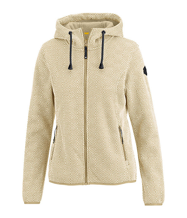 Knitted Fleece Hooded Jacket Adriana