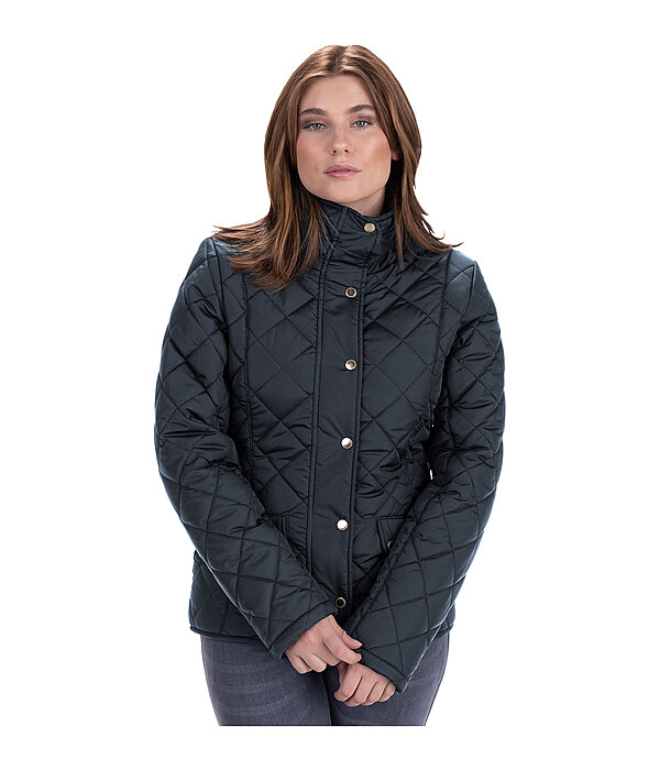 Quilted riding coat cheap