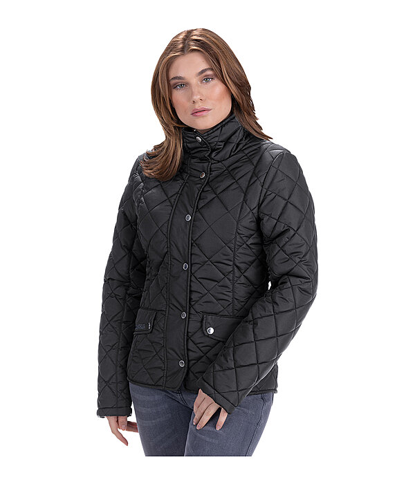 Quilted riding jacket shop