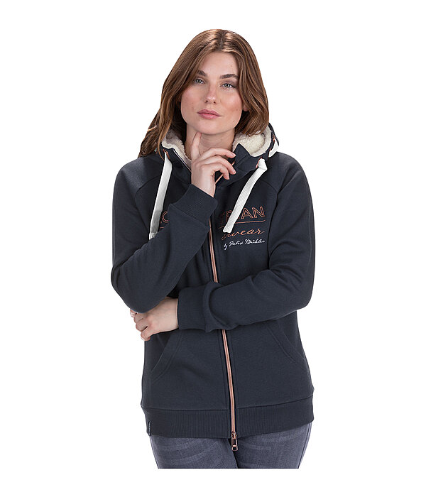 Hooded Teddy Sweat Jacket Abby