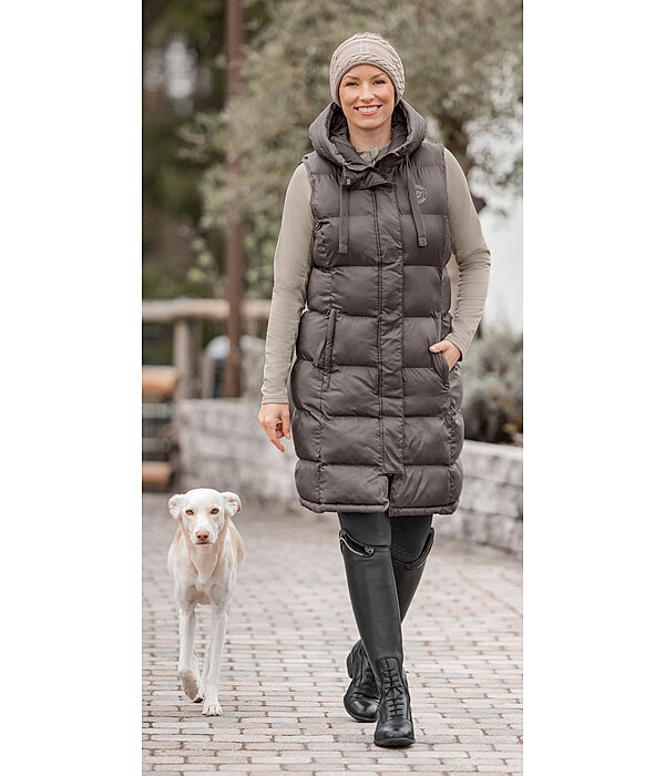 Hooded Long Gilet Clara