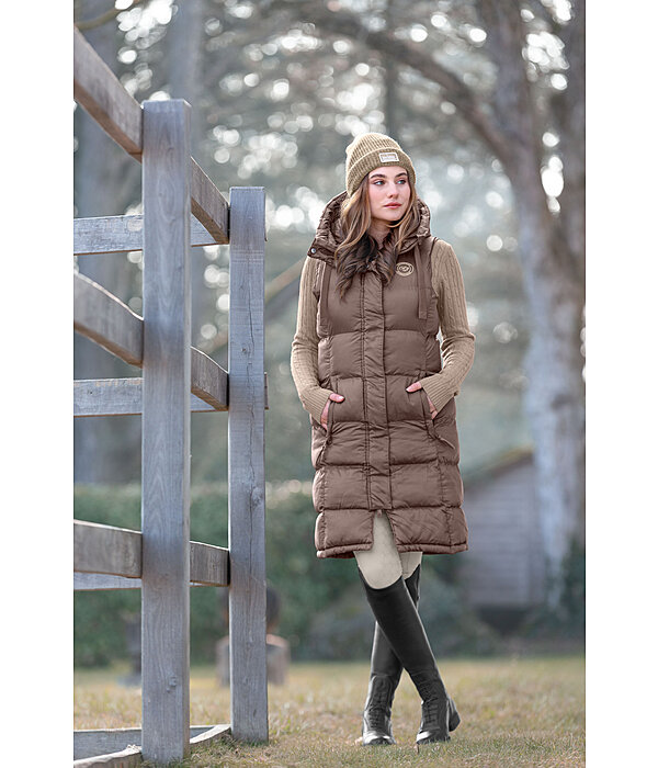 Hooded Long Gilet Clara