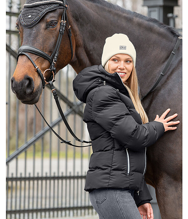 Hooded Quilted Riding Jacket Leela