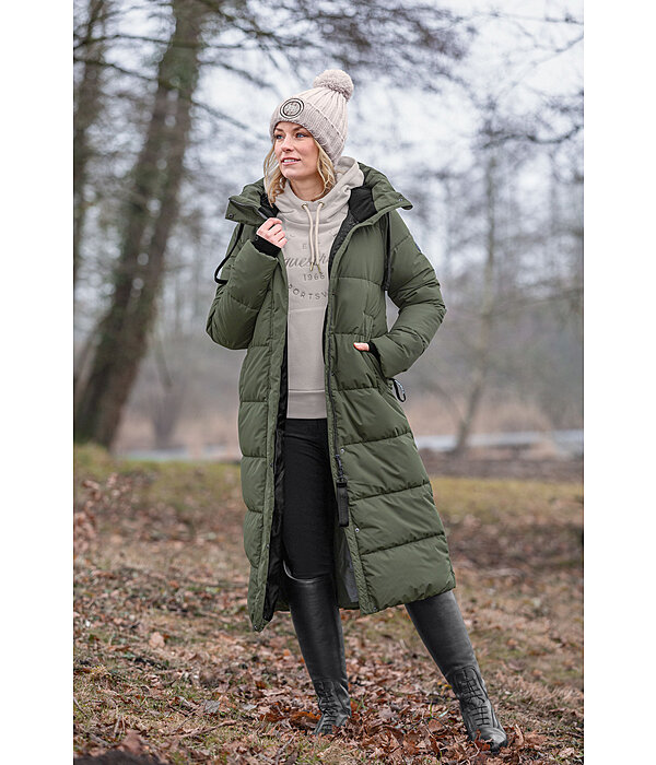 Hooded Quilted Riding Coat Anne