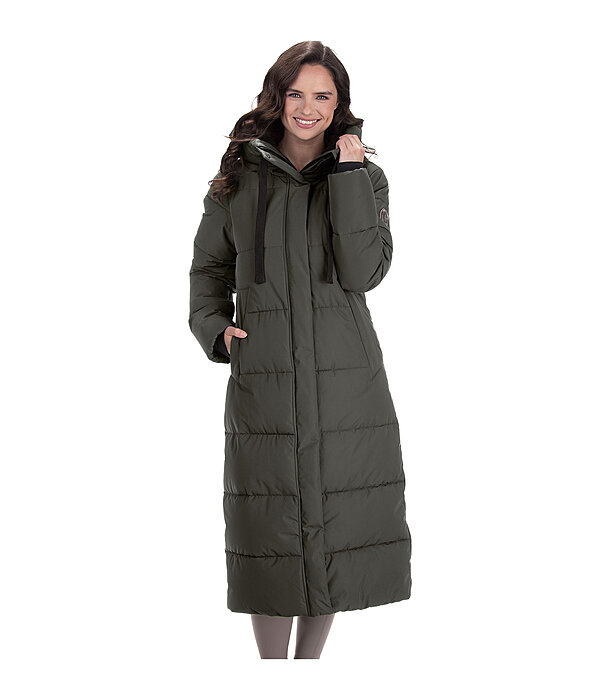 Hooded Quilted Riding Coat Anne