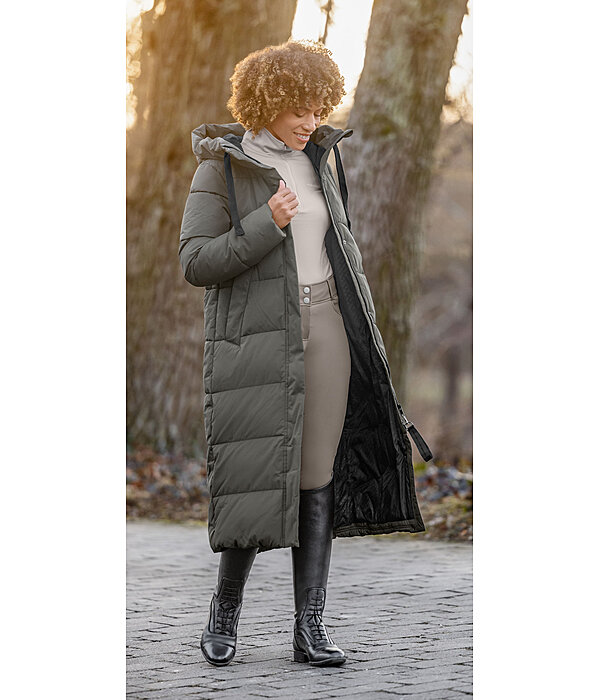 Hooded Quilted Riding Coat Anne