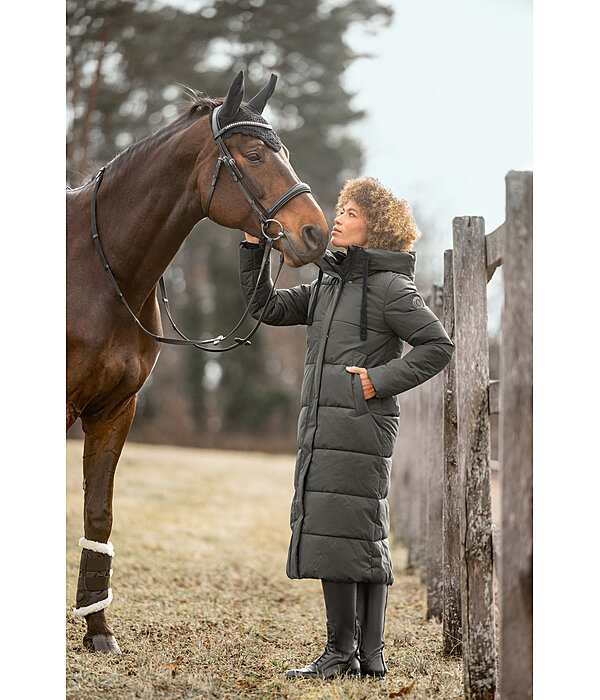 Hooded Quilted Riding Coat Anne