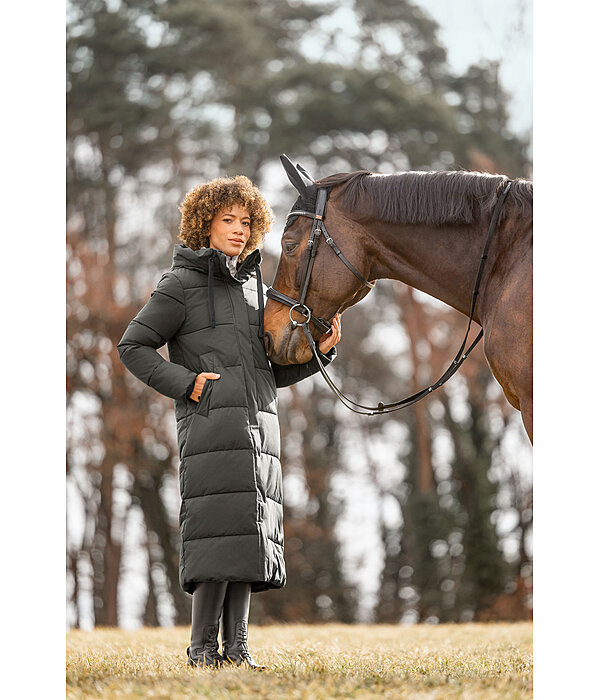 Hooded Quilted Riding Coat Anne