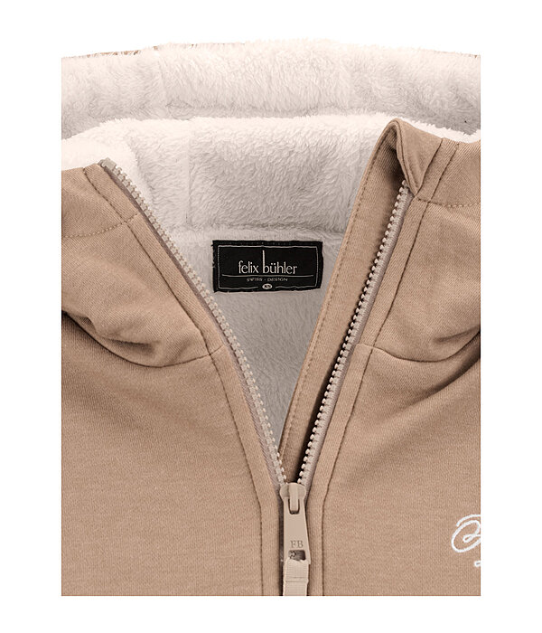Hooded Teddy Fleece Sweatshirt Jacket Kaja