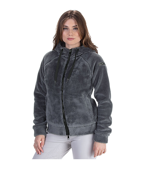 Womens hooded teddy jacket deals