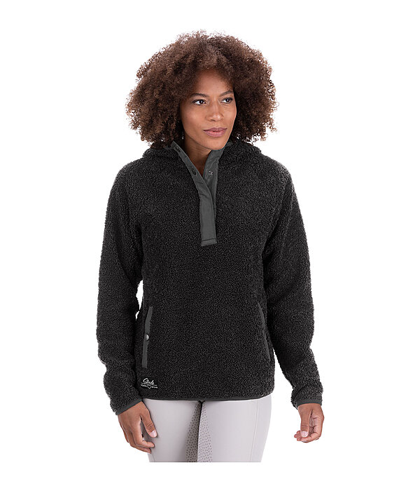 Ladies black on sale fleece hoodie