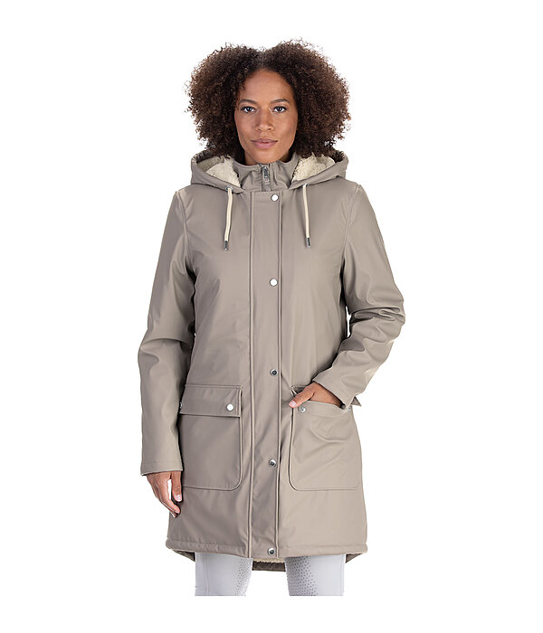 Teddy Fleece Hooded Rain Coat Paris Kramer Equestrian