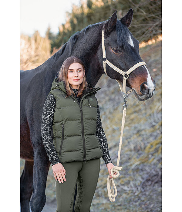 Hooded Quilted Riding Gilet Mira III