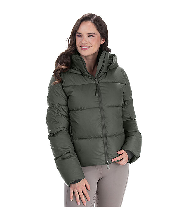 Hooded Quilted Riding Jacket Corinne